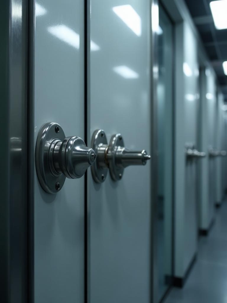 Instalación de cerradura de seguridad en oficina comercial